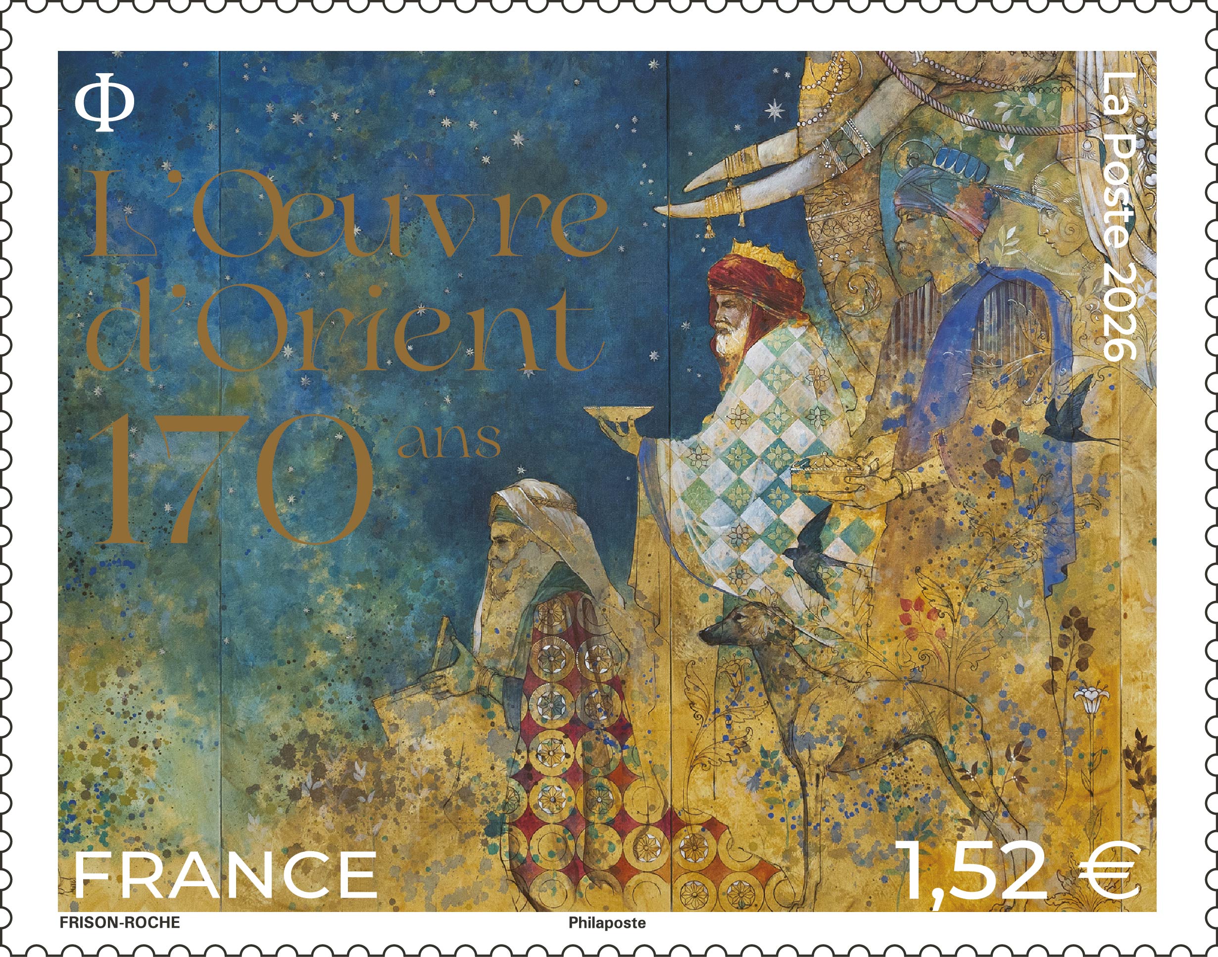 Un timbre pour les 170 ans de L&rsquo;Œuvre d&rsquo;Orient